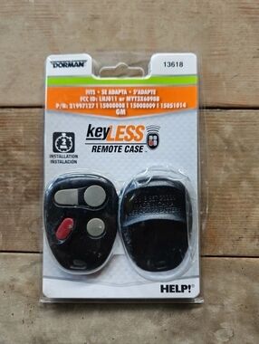 Dorman 13618 Keyless Remote Case 3-Button GM 21997127 LHJ011 MYT3X6898B - NEW